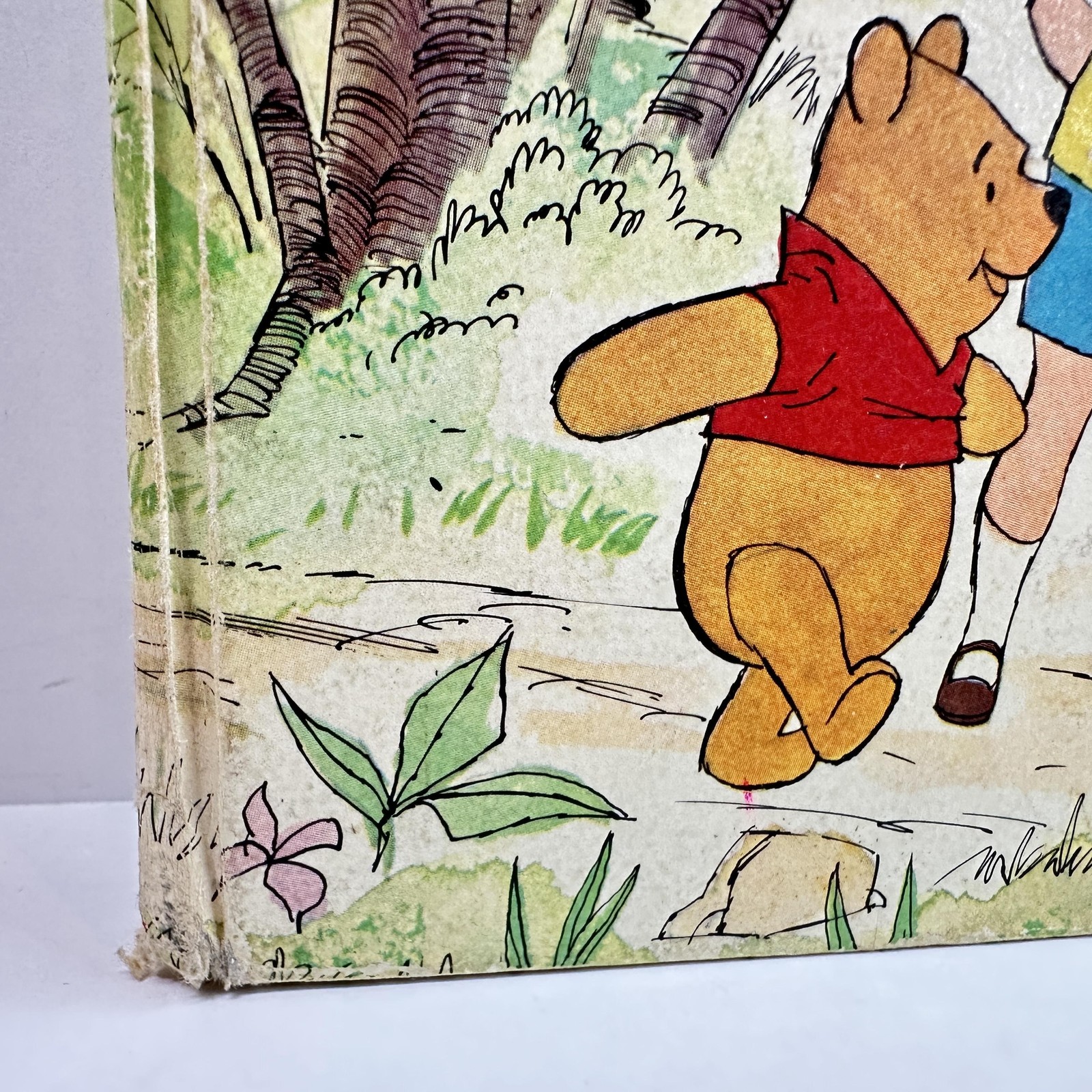 Vintage Whitman Big Tell-a-Tale Winnie-the-Pooh A A Milne 1965 HC Book Disney