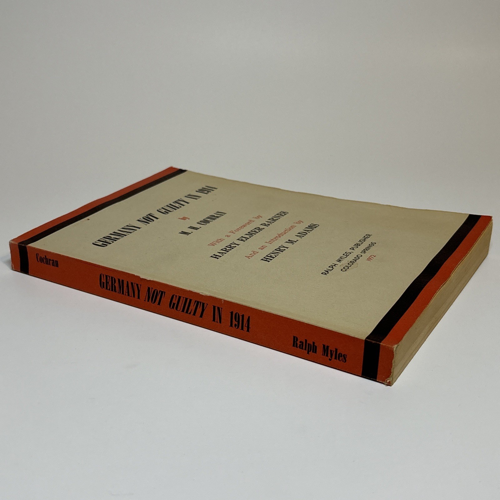 Germany Not Guilty in 1914 by M. H. Cochran (Paperback, 1972) World War I WWI