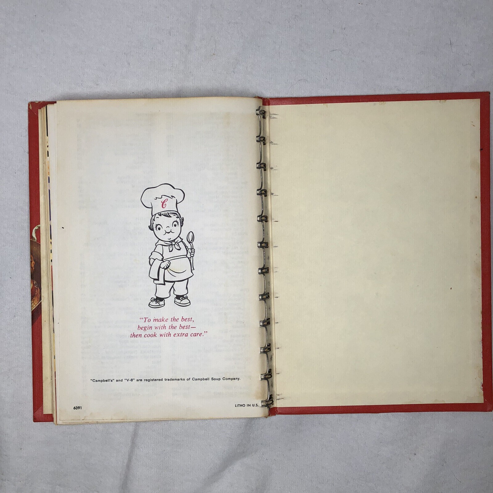 Vintage 1960s Campbell Cookbook Cooking With Soup 608 Recipes Spiral Hardcover