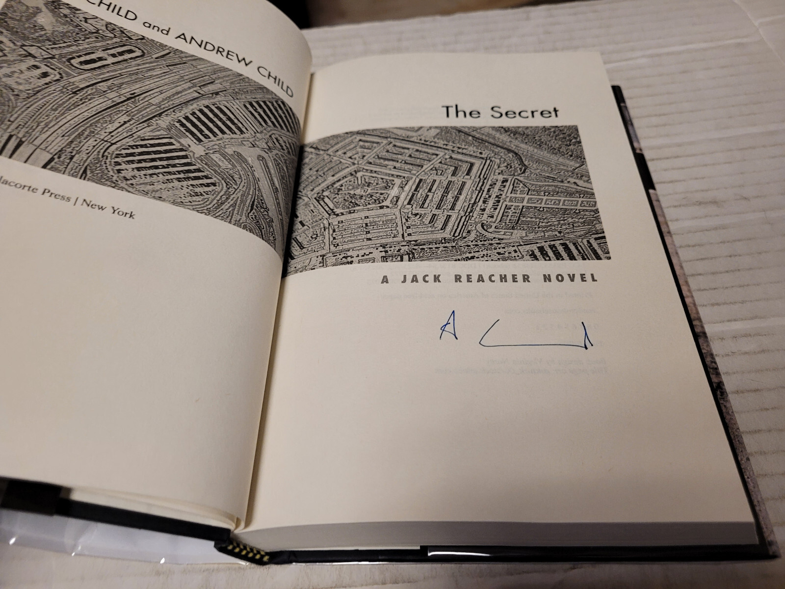 The Secret by Andrew Child and Lee Child (2023, HC) FLAT SIGNED x 1 1st/1st