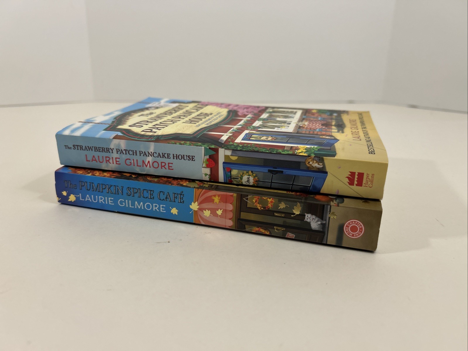 Laurie Gilmore Dream Harbor Lot of 2 Books Pumpkin Spice, Strawberry Patch