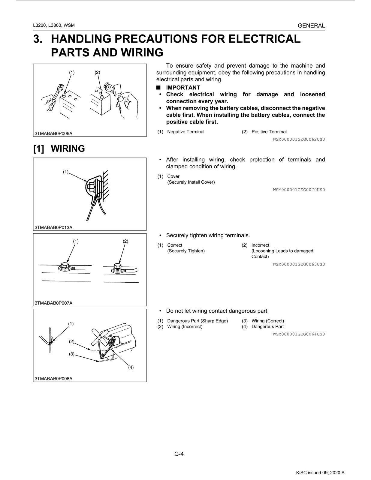 KUBOTA L3200 L3800 Tractor Workshop Manual 2011-2014 – BOUND – COVERS – FOLDOUTS
