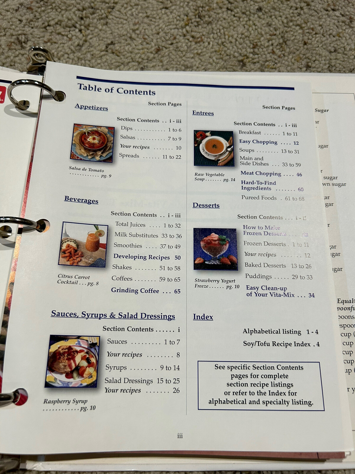 Vintage VITA-MIX RECIPES for BETTER LIVING 3 Ring Binder-HARD TO FIND- RARE- Z23