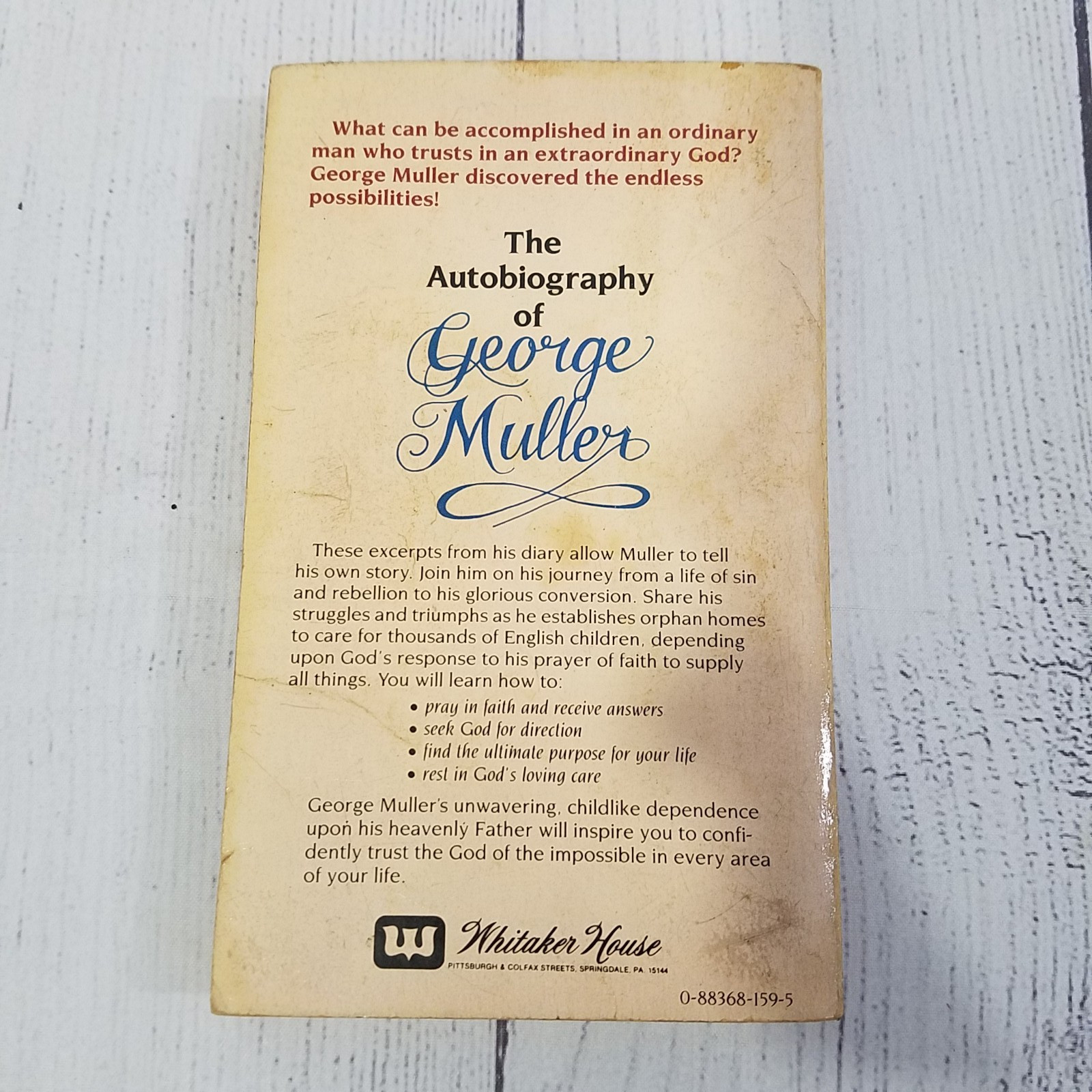Autobiography Of George Muller Whitaker House 1984 Paperback