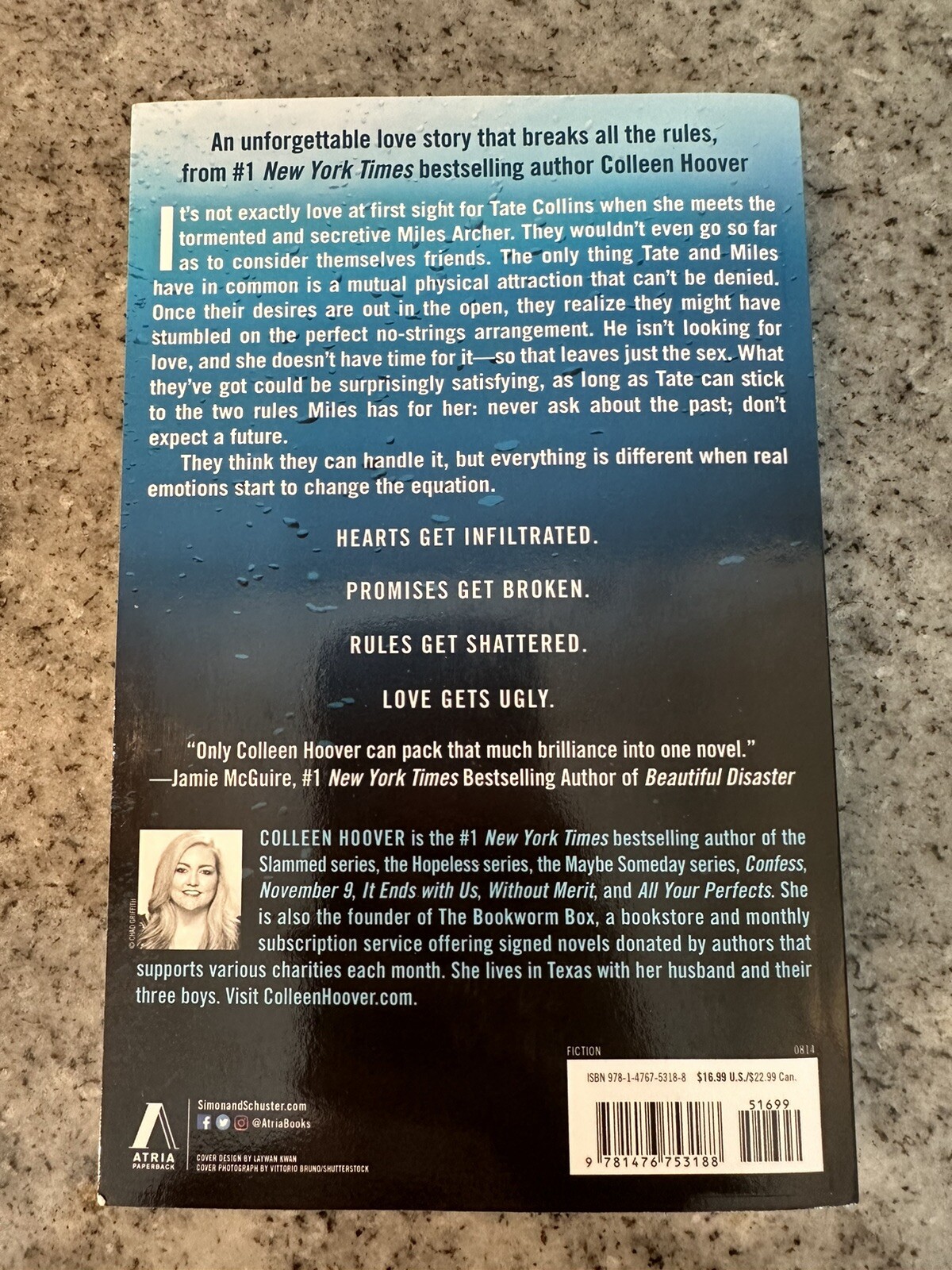 Ugly Love : A Novel by Colleen Hoover (Paperback) FREE SHIPPING
