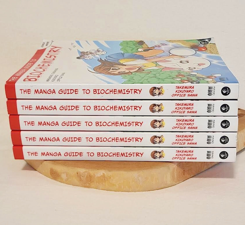 5x The Manga Guide to Biochemistry Book Lot – Takemura, Masaharu, Office Sawa K