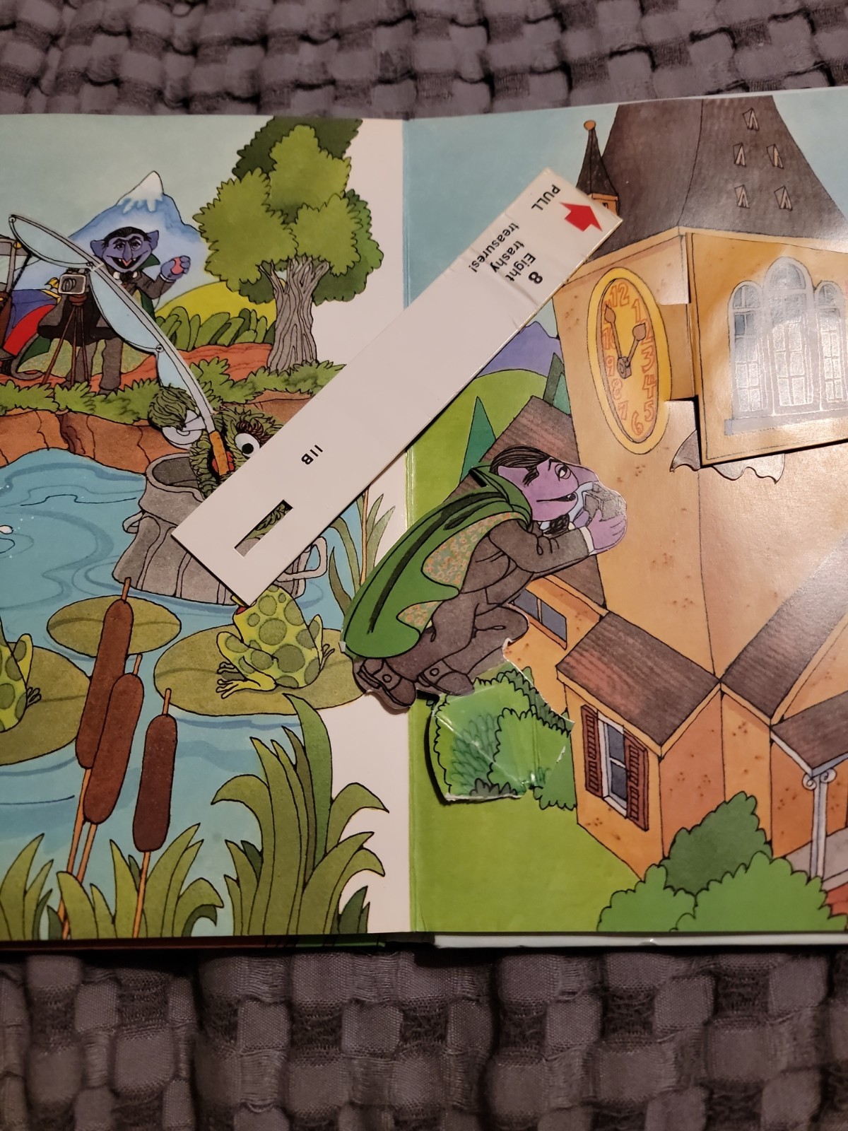 Vtg Sesame Street The Count’s Counting Pop-Up Book 1980 Jim Hensons’s Muppets