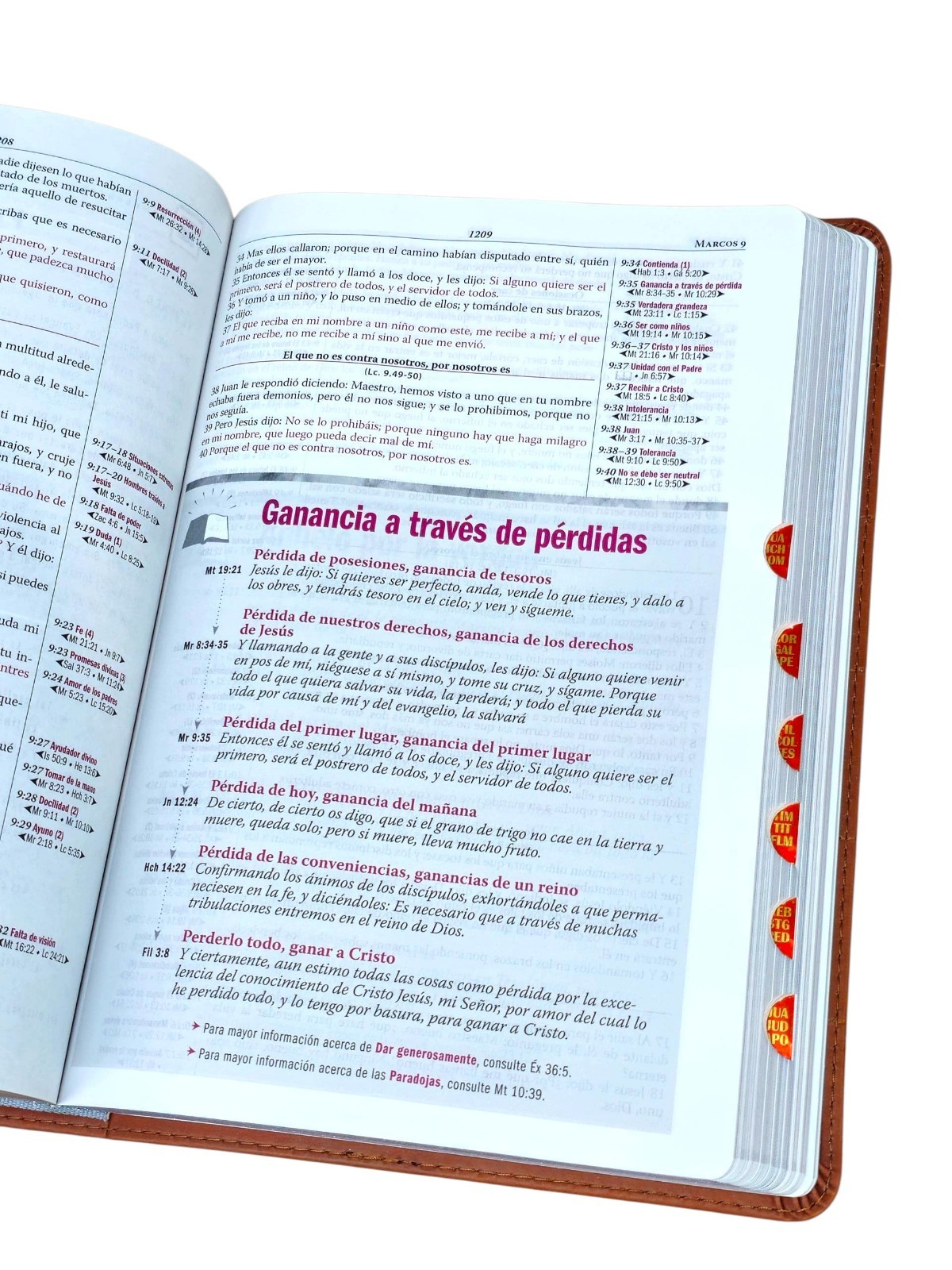 BIBLIA DE ESTUDIO THOMPSON EDICIÓN ESPECIAL RVR 1960 AZUL/ CAFE CON ÍNDICE