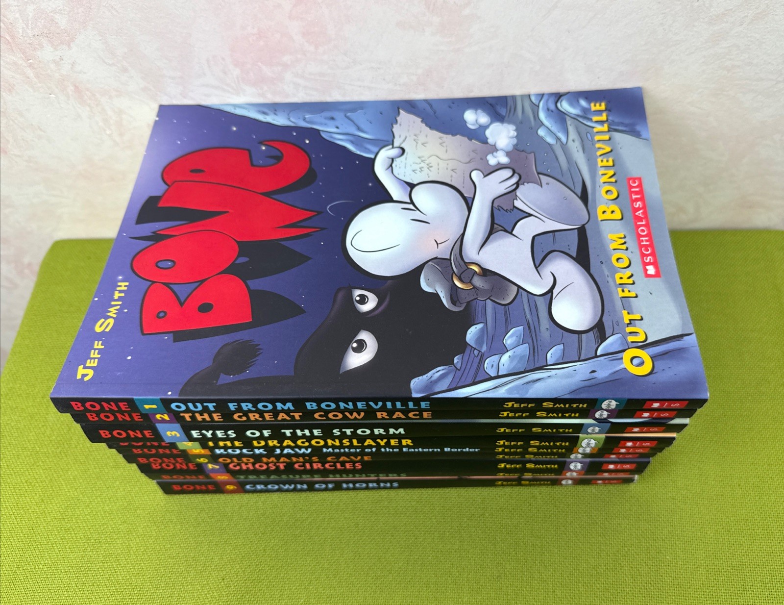 Complete Set 1-9 Graphic Novel BONE Jeff Smith PB Scholastic Graphix Color
