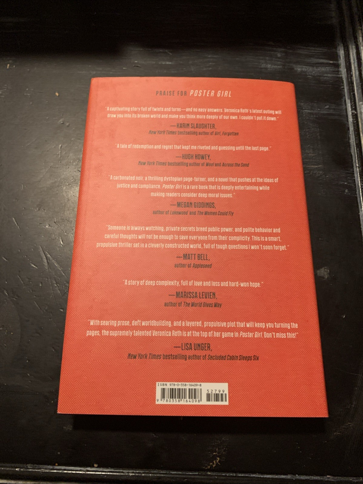 Poster Girl A Novel by Veronica Roth 2022 Hardcover Hand Signed 1st/1st Edition