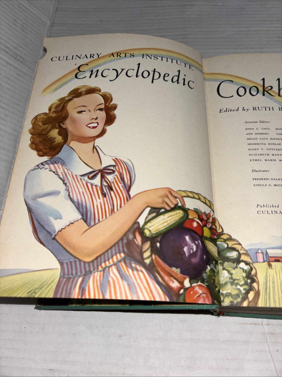1948 CULINARY ARTS ENCYCLOPEDIC COOKBOOK-HC Ruth Berolzheimer Vtg Thumb Index