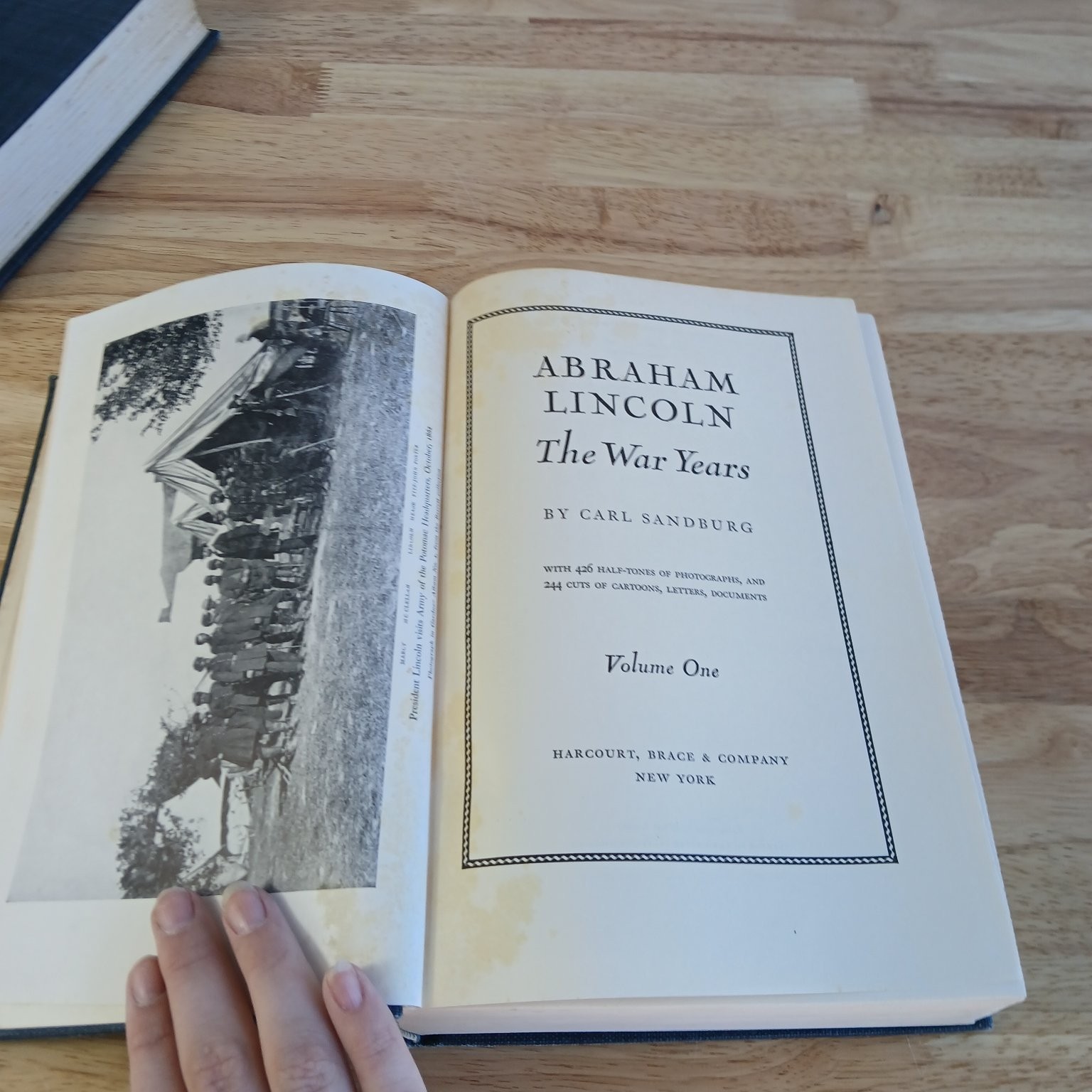 Abraham Lincoln The War Years Carl Sandburg 1939 First Edition 4 Vol Set
