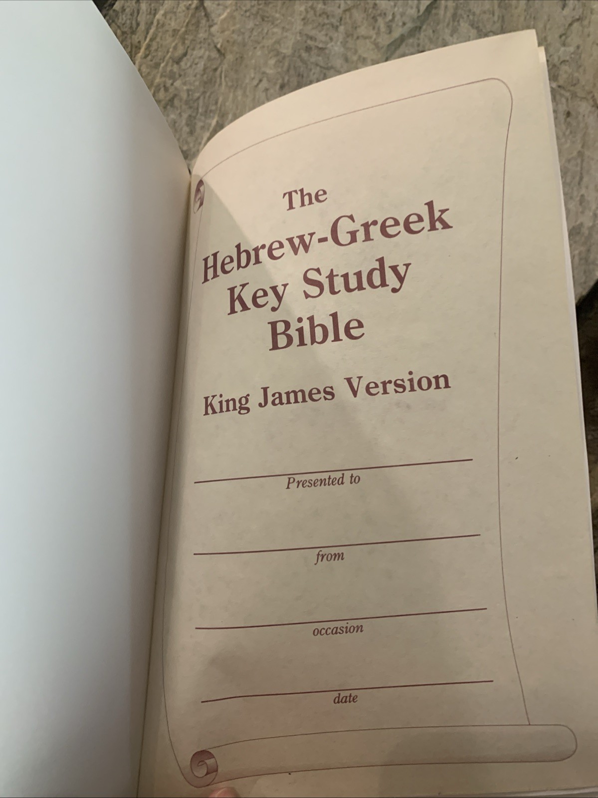 Hebrew-Greek Key Study Bible by Spiros Zodhiates HC KJV Original Unmarked