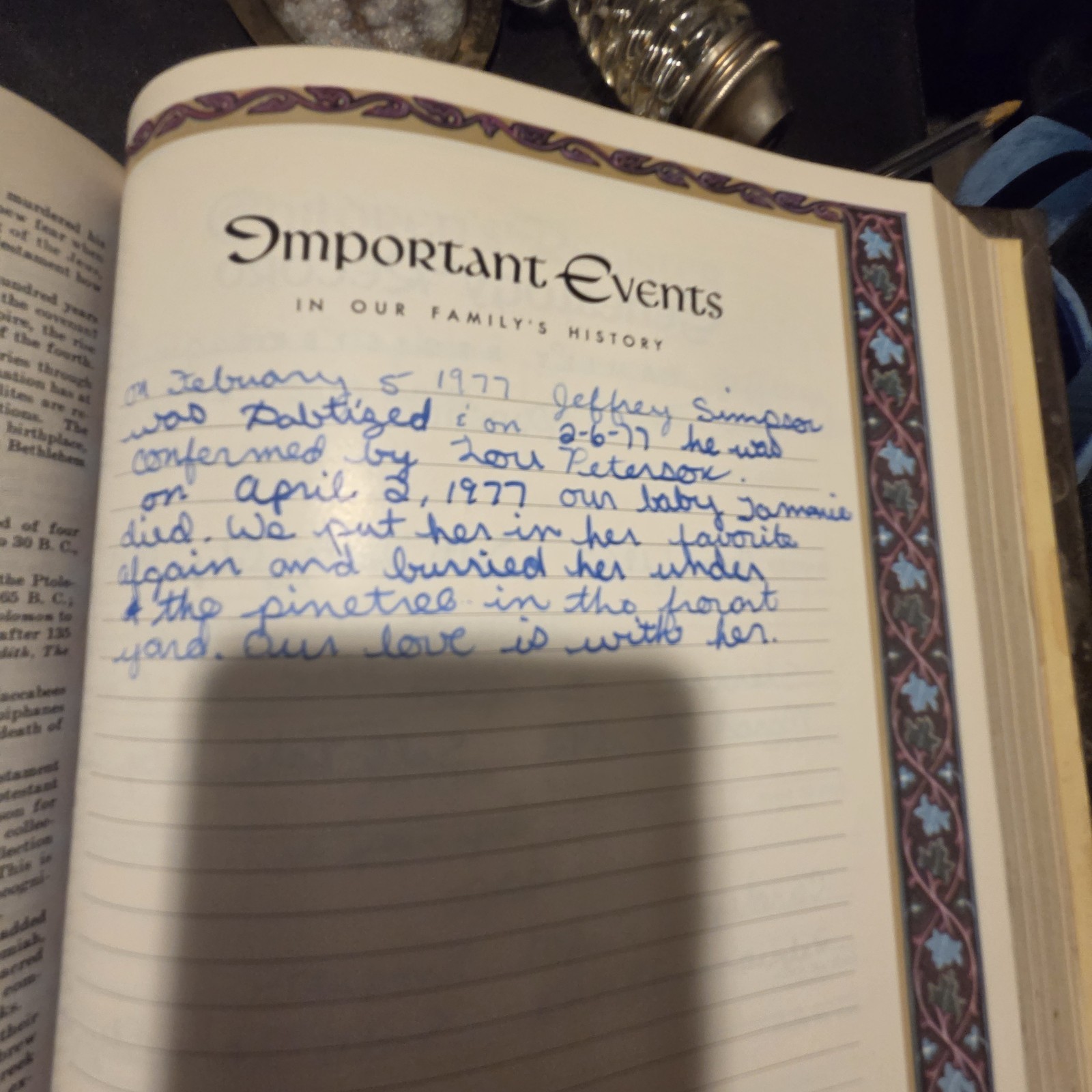 Vintage 1970s Fireside Family Edition Holy Bible (King James Version) with Salt