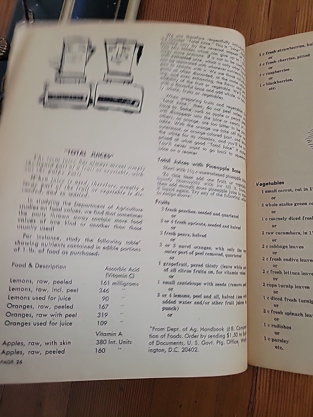 1974 Vita Mix Recipes Instructions Blade Reversal Ruth Barnard Vintage Cookbook