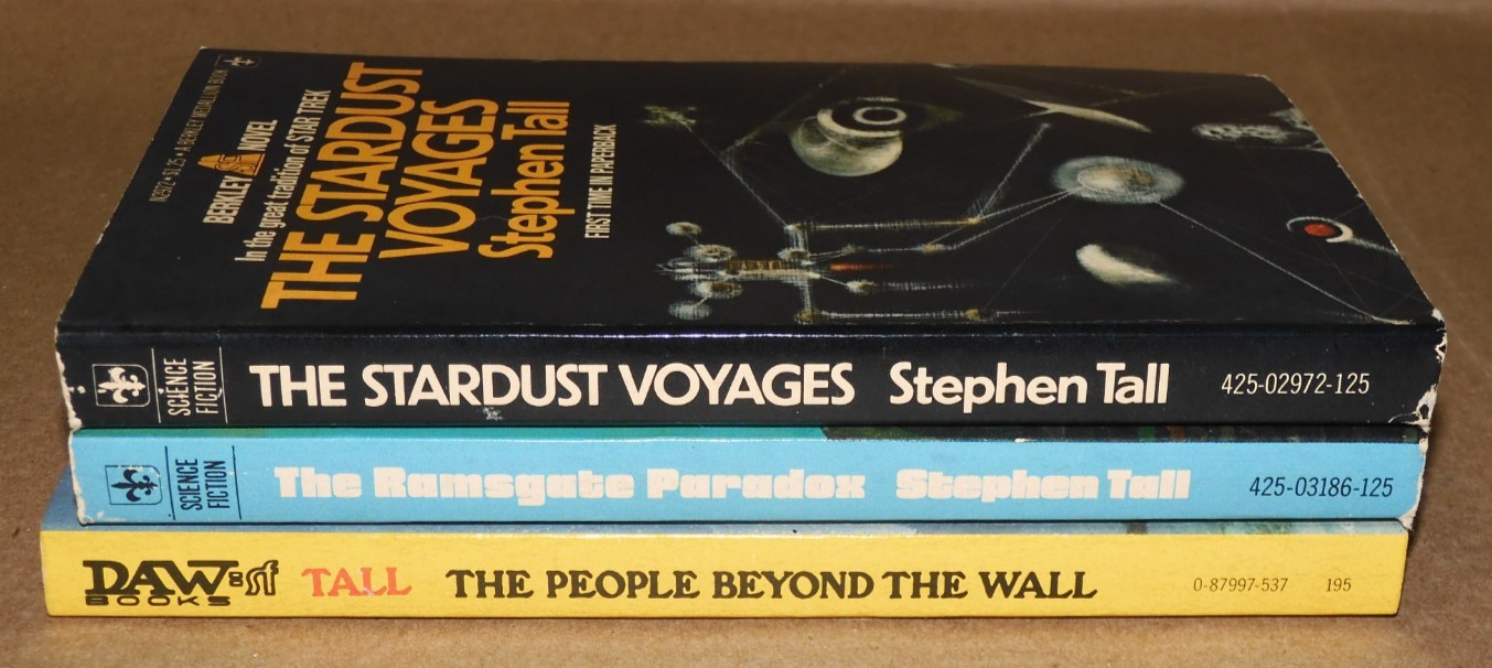 3 STEPHEN TALL Space Opera Sci-Fi 1970s VGC/NM PBs THE STARDUST VOYAGES ++!