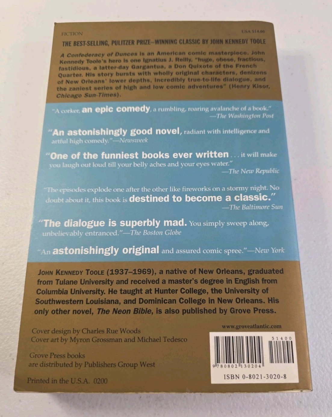 Confederacy of Dunces by John Kennedy Toole (1994, Trade Paperback)