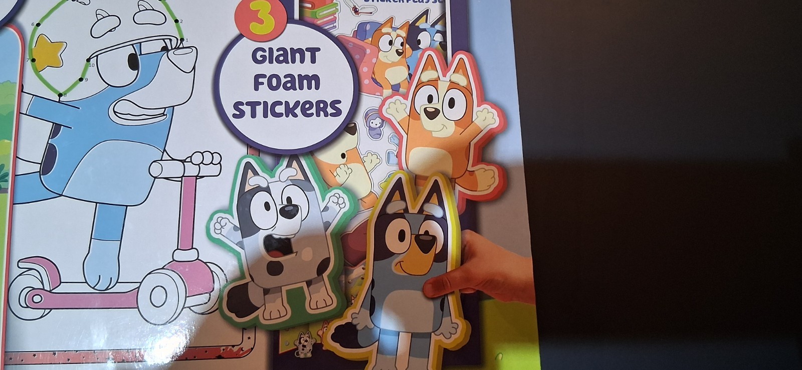 Disney Bluey StoryBook Giant Activity Pad Giant Foam Stickers Coloring Pages 3+