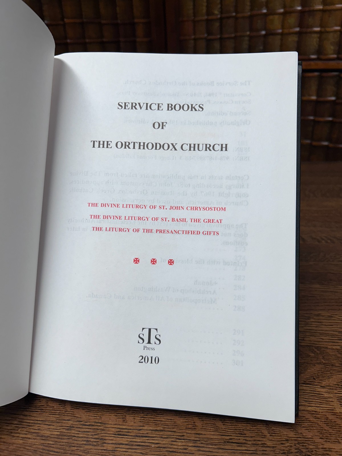 Service Books of the Orthodox Church, Liturgy St John Chrysostom, St Basil; 2010
