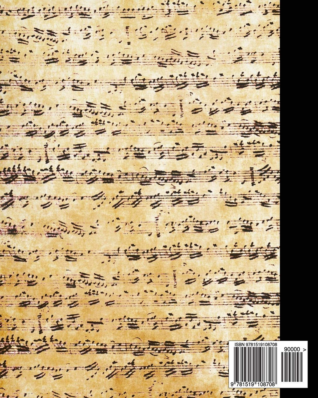 Blank Sheet Music: Music Manuscript Paper / Staff Paper / Musicians Notebook [