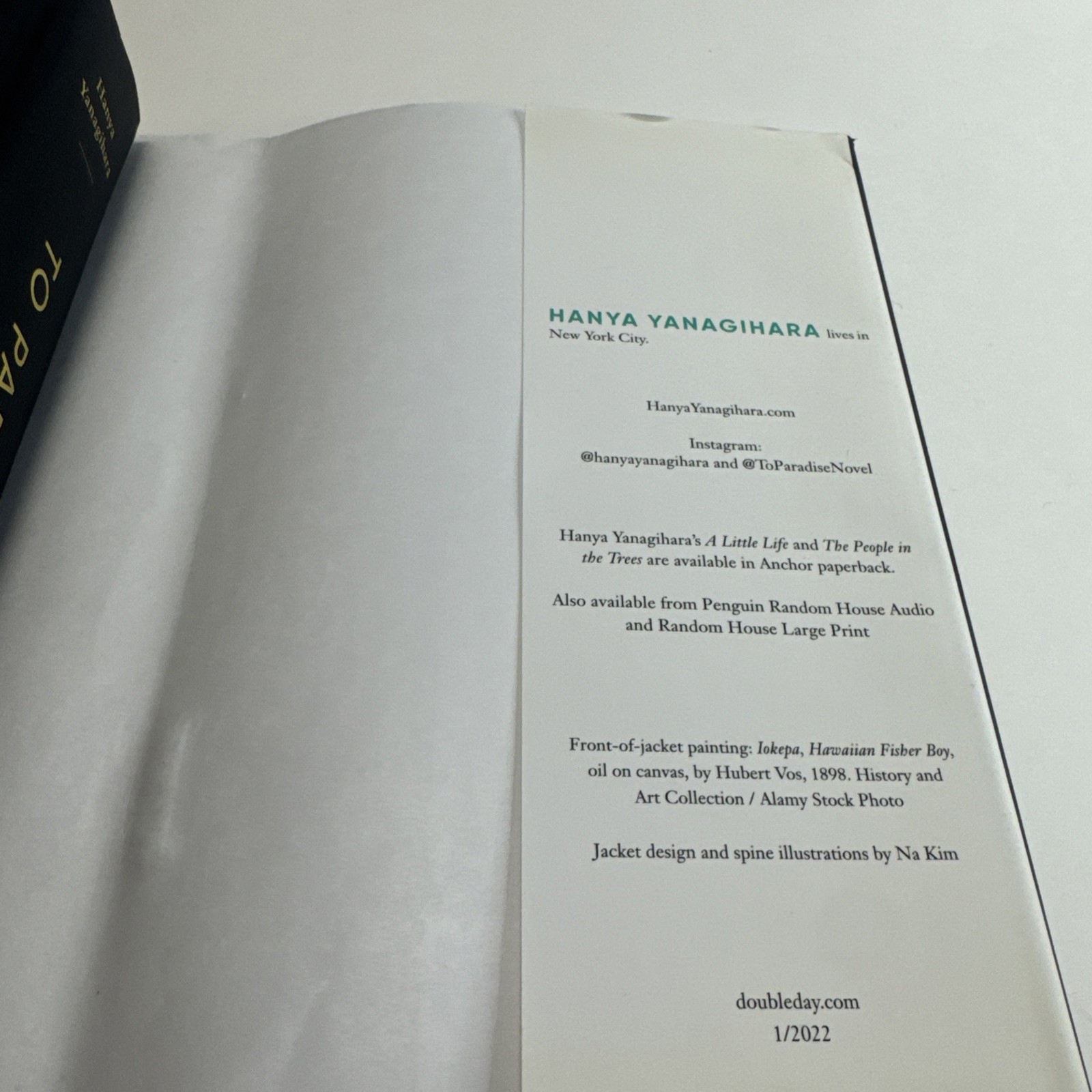 To Paradise Hanya Yanagihara Author Of A Little Life Hardcover First Edition