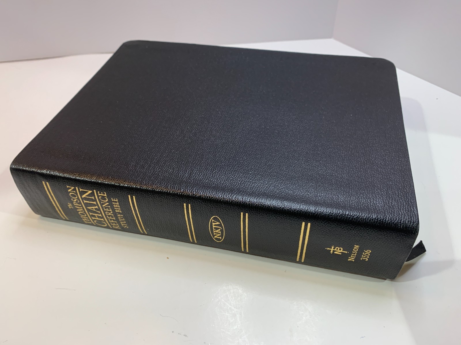 NKJV Thompson Chain Reference Bible Black Genuine Leather Nelson 3556 W/ Box