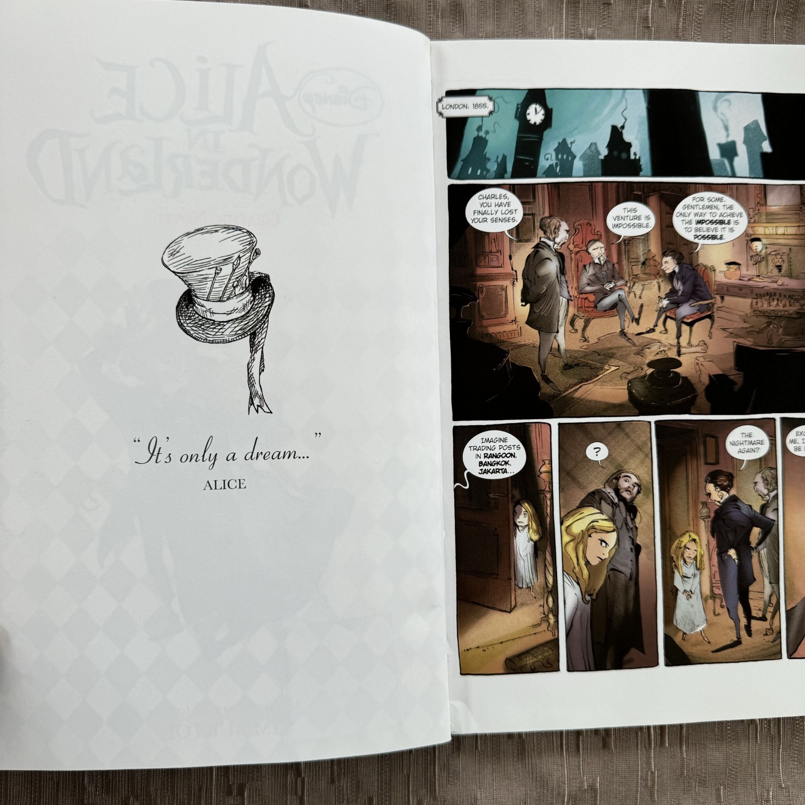Disney’s Alice in Wonderland Graphic Novel by Alessandro Ferrari Boom! Comic