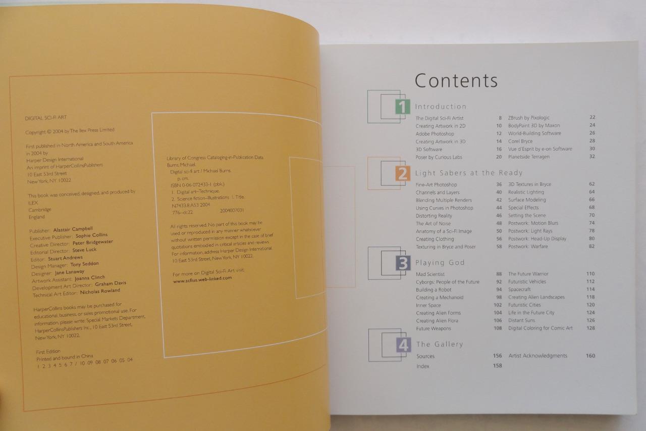 (398) Digital Sci-Fi Art Step-by-Step Guide Futuristic Images M. Burns PB 2004