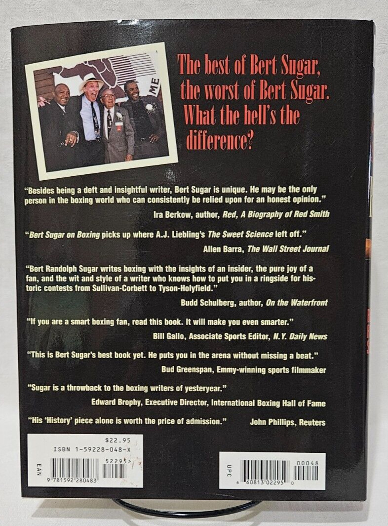 Burt Sugar on Boxing by Bert Randolph Sugar, Signed, 2003 1st Edition/1st Print