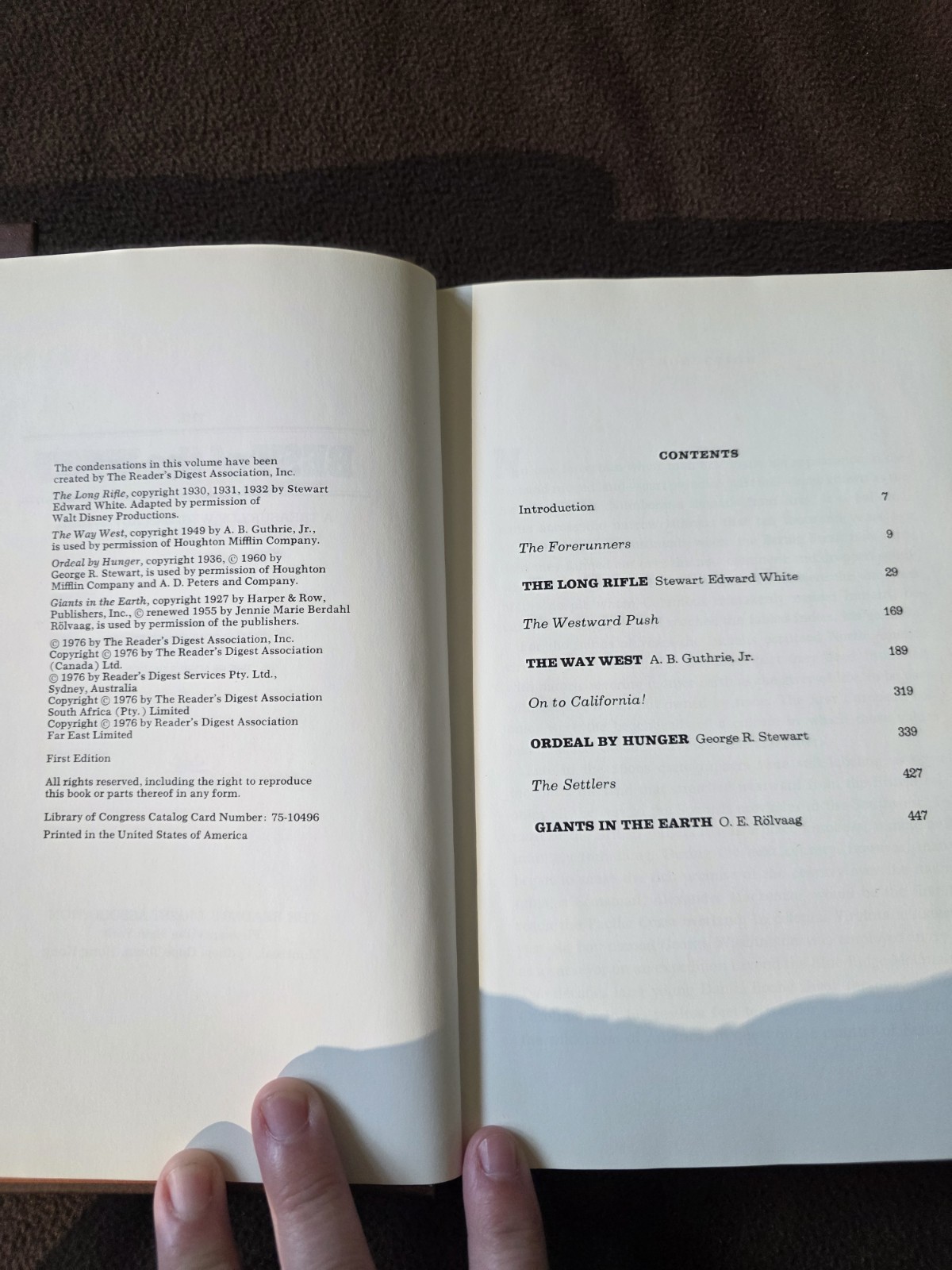 Best of The West Vol 1 & 2 Readers Digest Treasury of Western Adventure 1976 HC