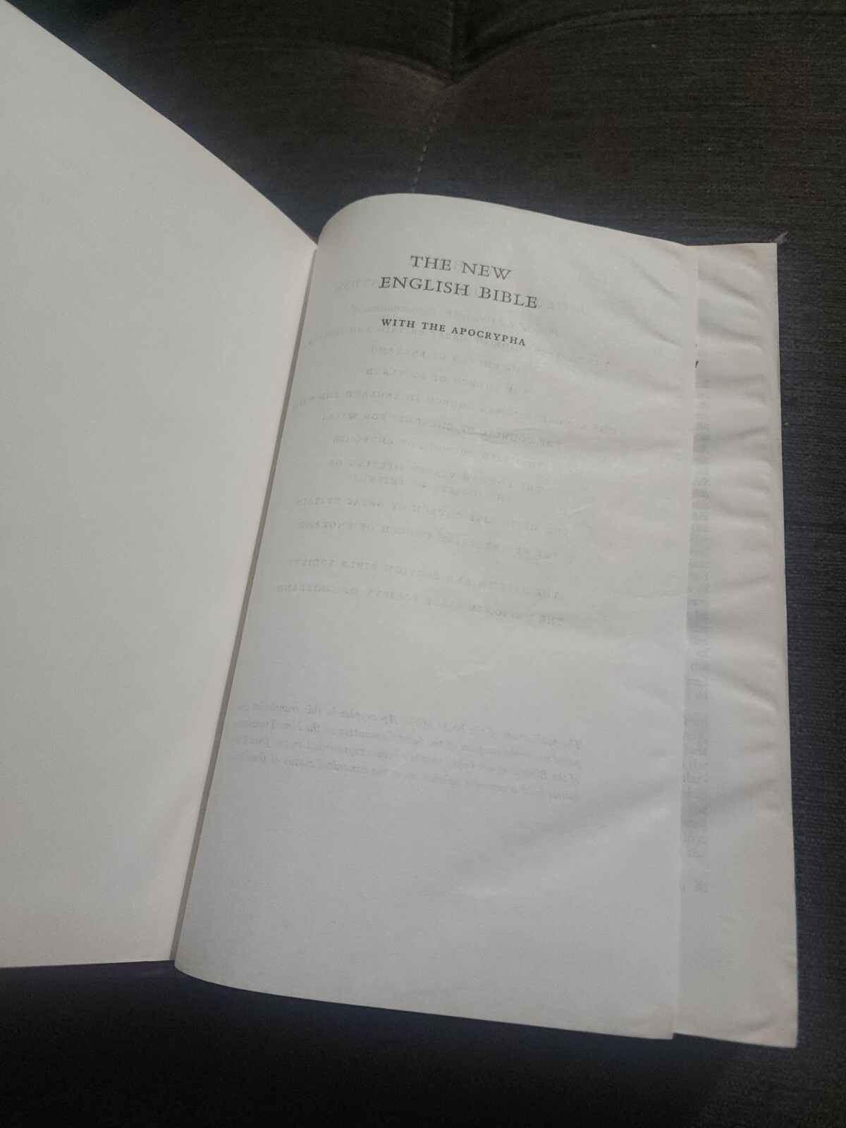 New English Bible Testament 1961 Oxford University Press Cambridge Scripture VTG
