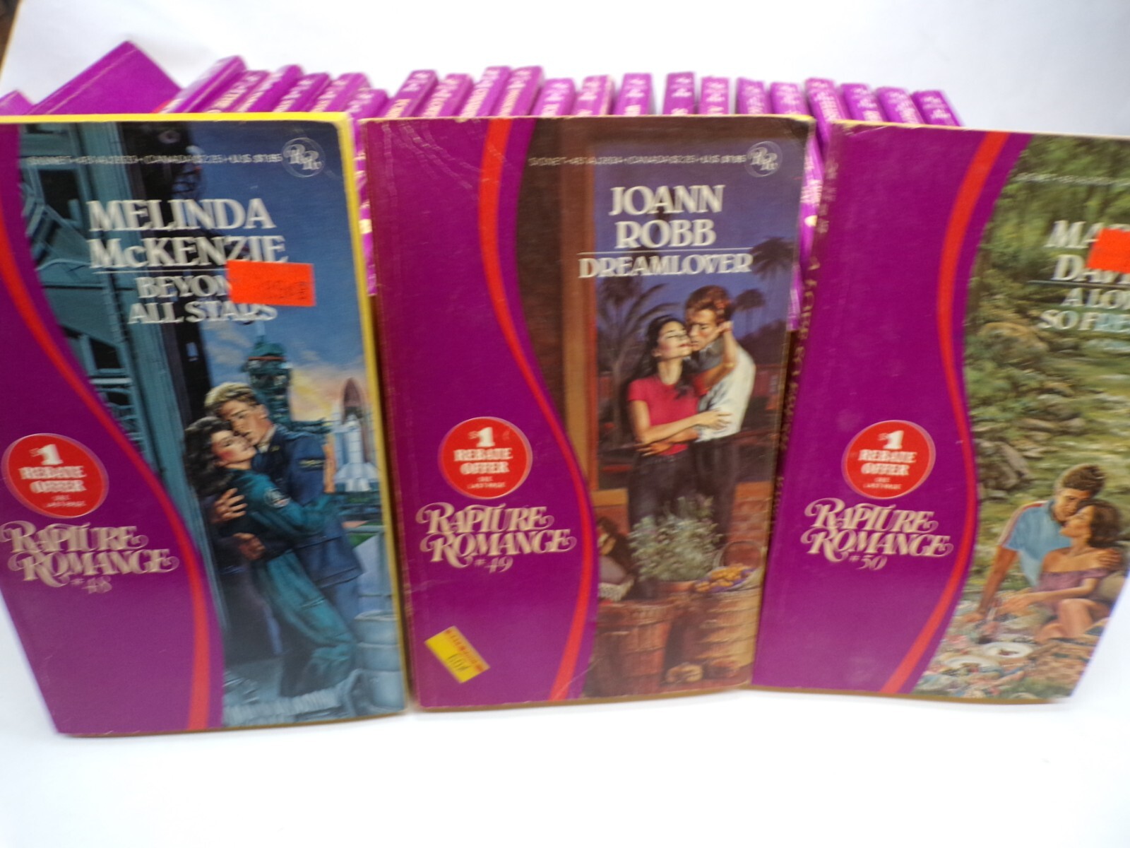 28 Rapture Romance Novels Multiple Titles Authors Numbers Paperback