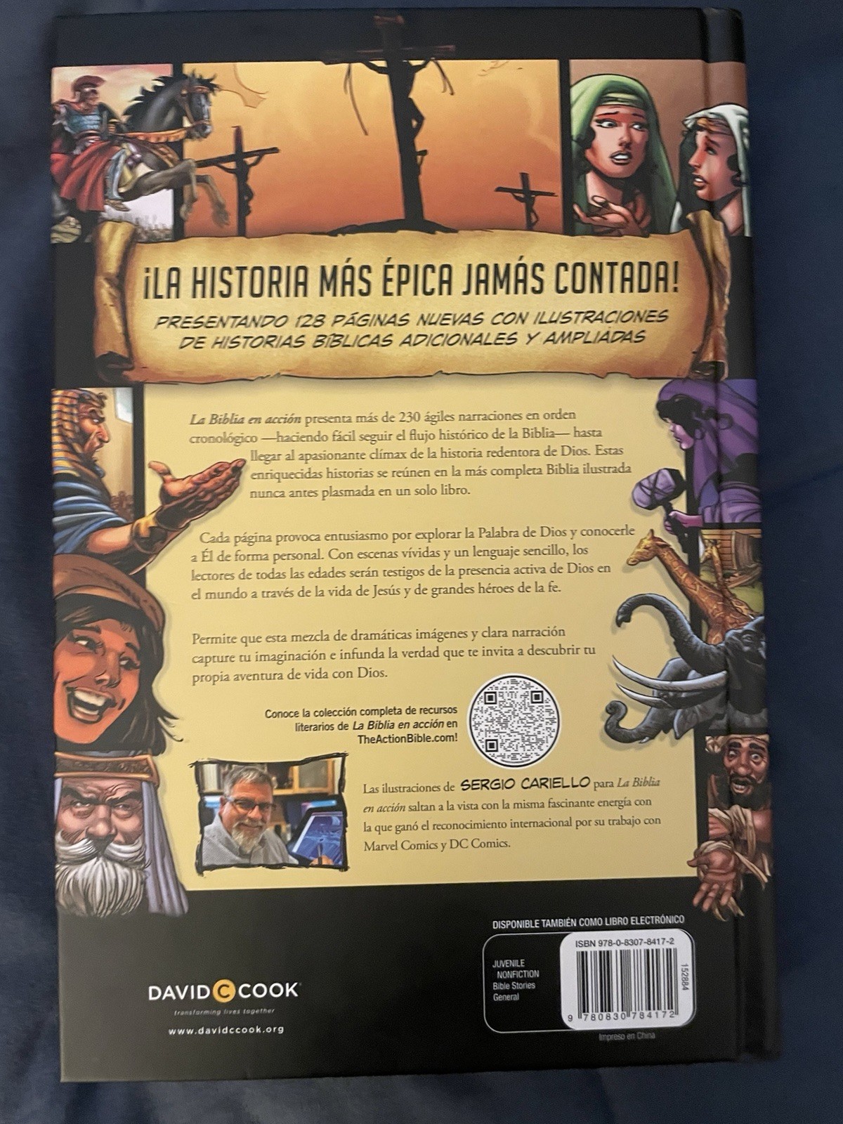 Cook David C. Action Bibles Ser. Hardcover Spanish New Edition 2023 by Cariello