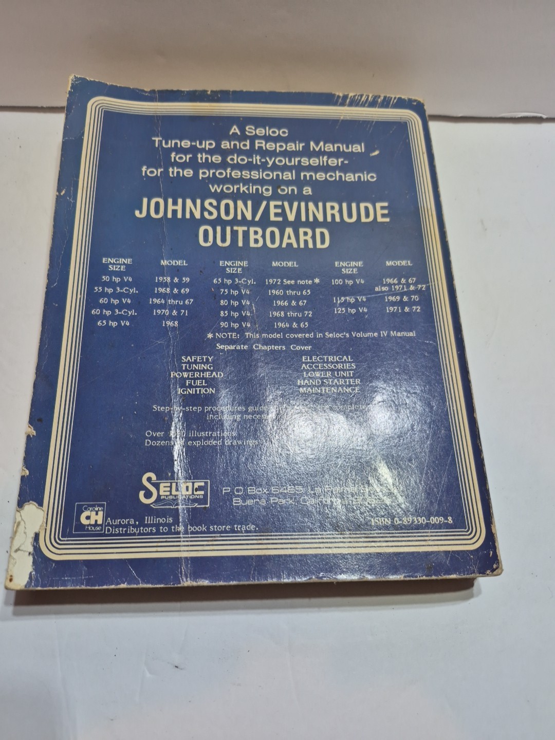 Johnson Evinrude 1958-1972 Seloc Vol 3 Repair Manual