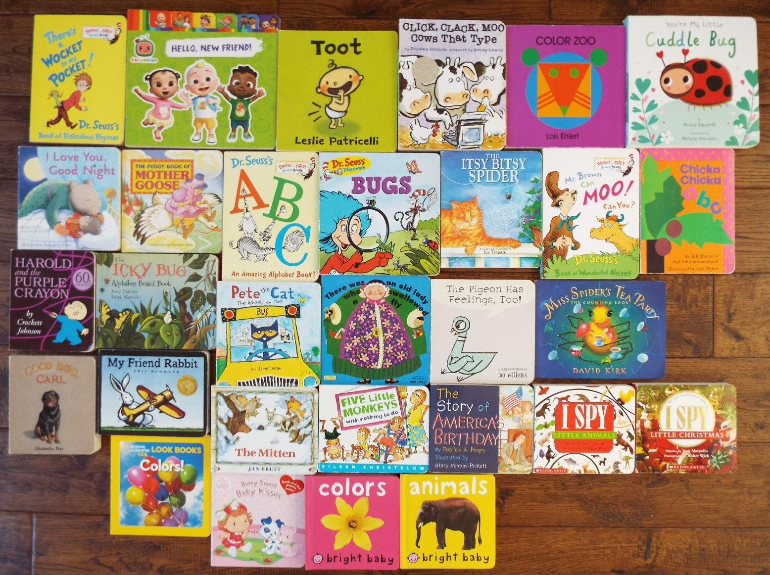 Lot 30 Board Baby Toddler Books Popular Titles Authors Jan Brett Seuss I Spy