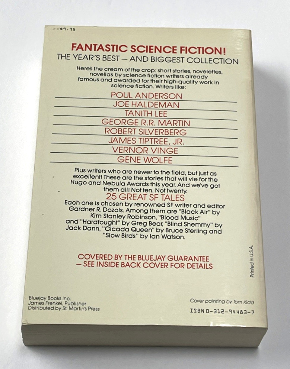 The Year’s Best Science Fiction: First Annual Collection Gardner Dozois Bluejay