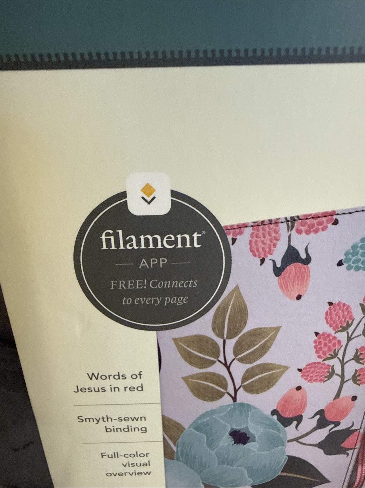 New! NLT Compact Zipper Holy Bible Filament Enabled Edition Cloth Compact