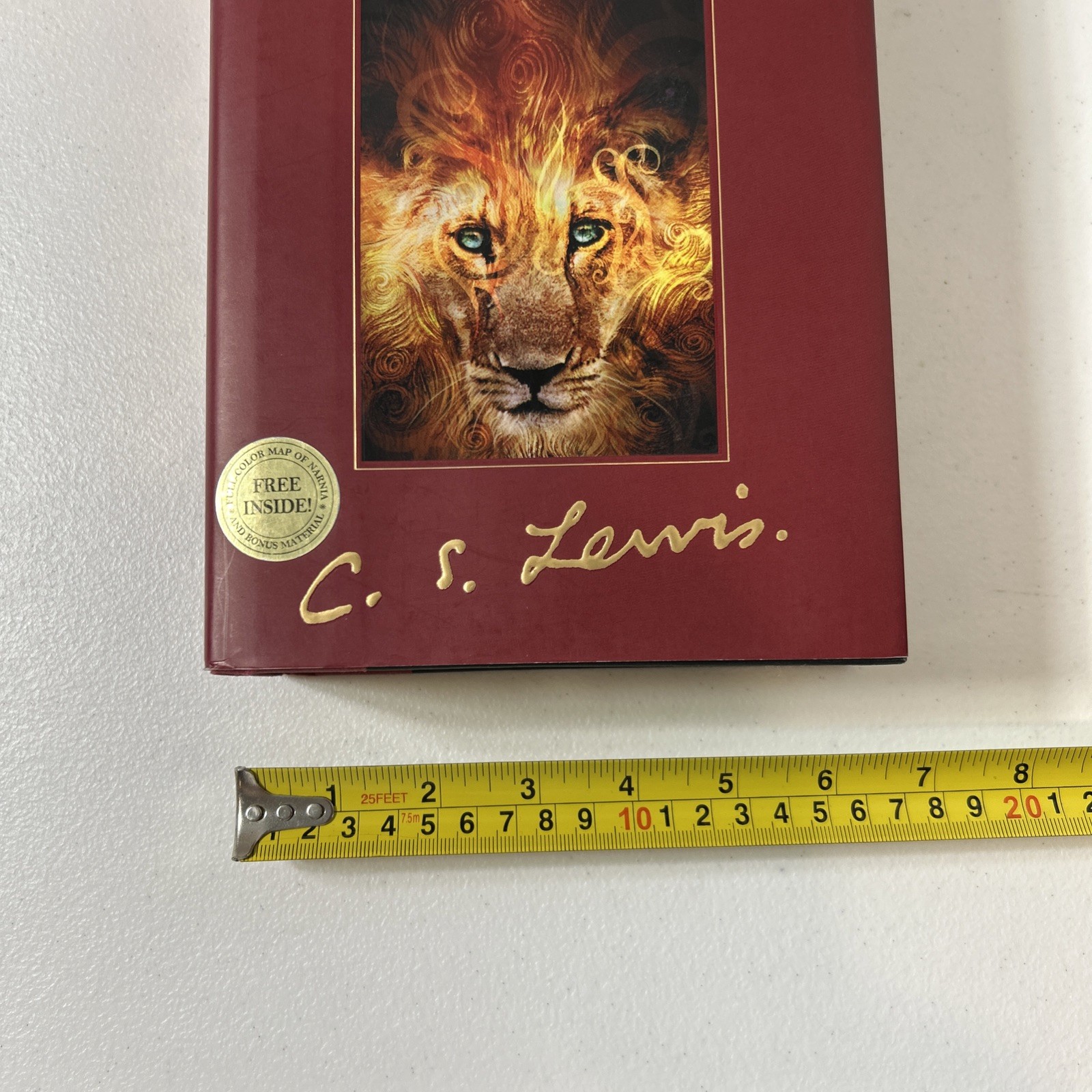 The Chronicles of Narnia Hardcover C.S. Lewis Signature Edition Book With Map