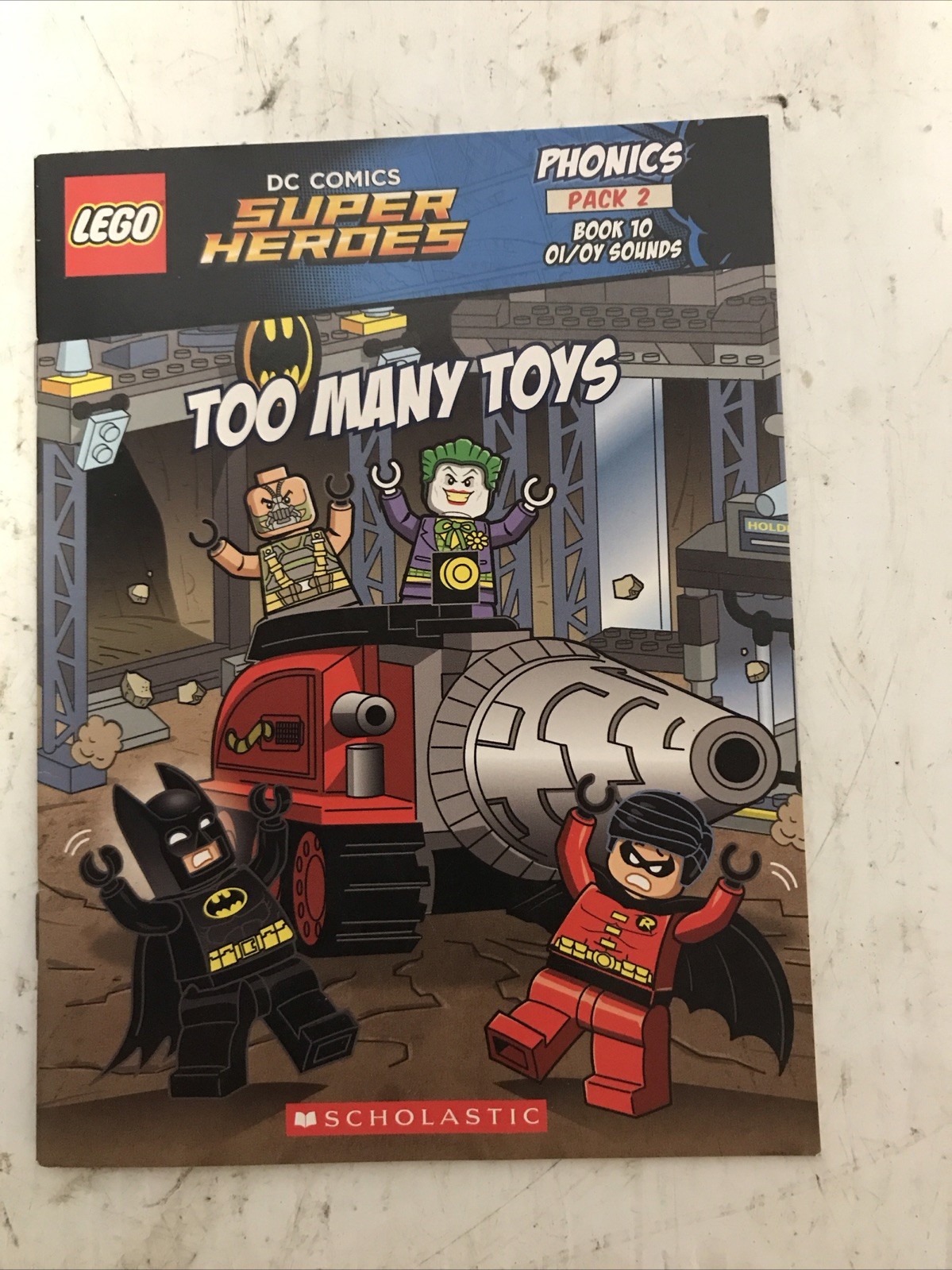 Lot Of 11 Scholastic Lego DC Phonics Pack 2 #1,2,3,4,5,6,7,8,10, WORKBOOK 1&2