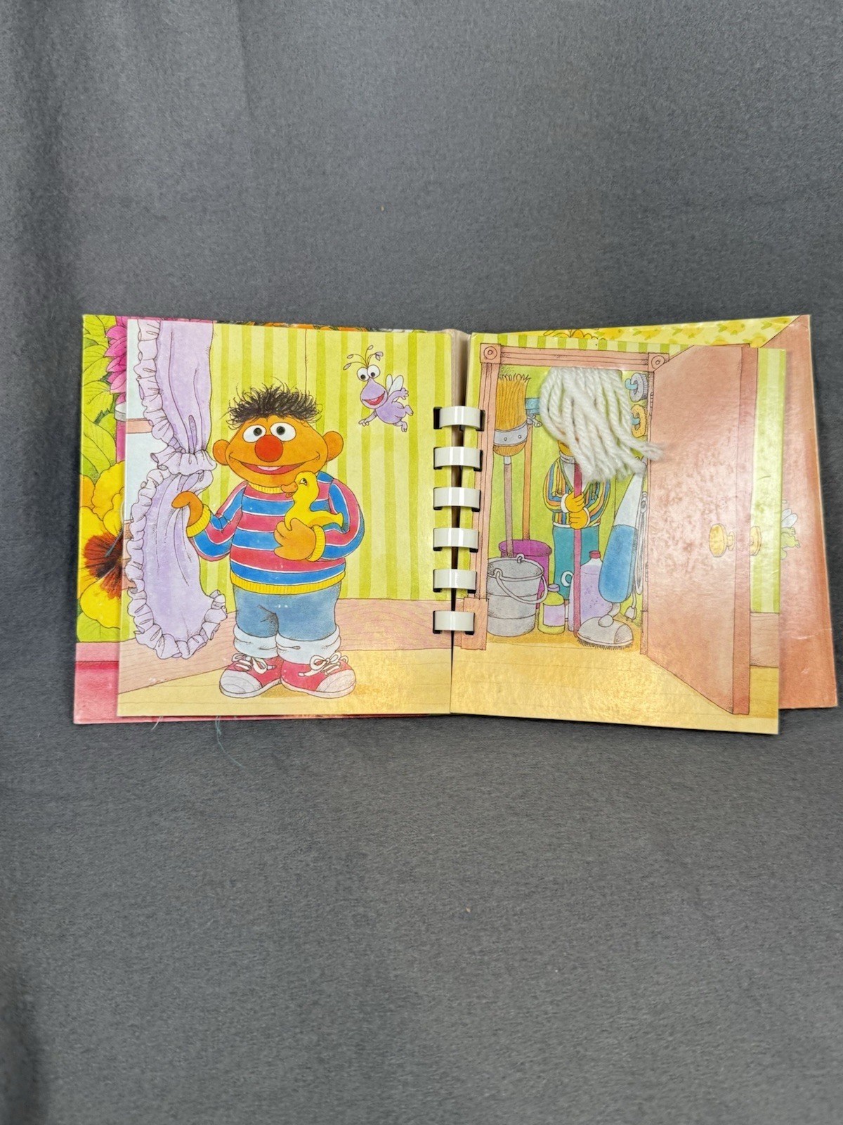 Vintage 1986 Sesame Street Who’s Hiding Golden Touch Feel Book