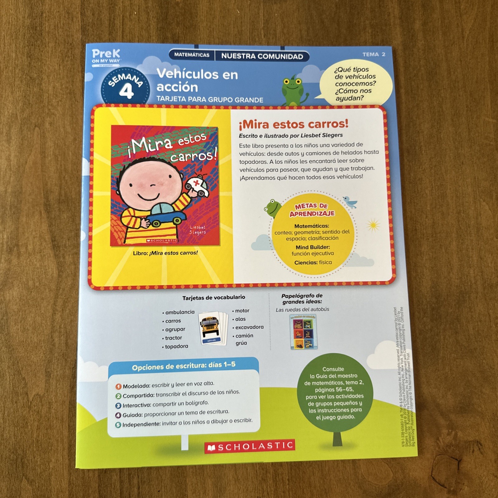 Scholastic Pre K On My Way Espanol Spanish Mathematics Theme 2 Book Set