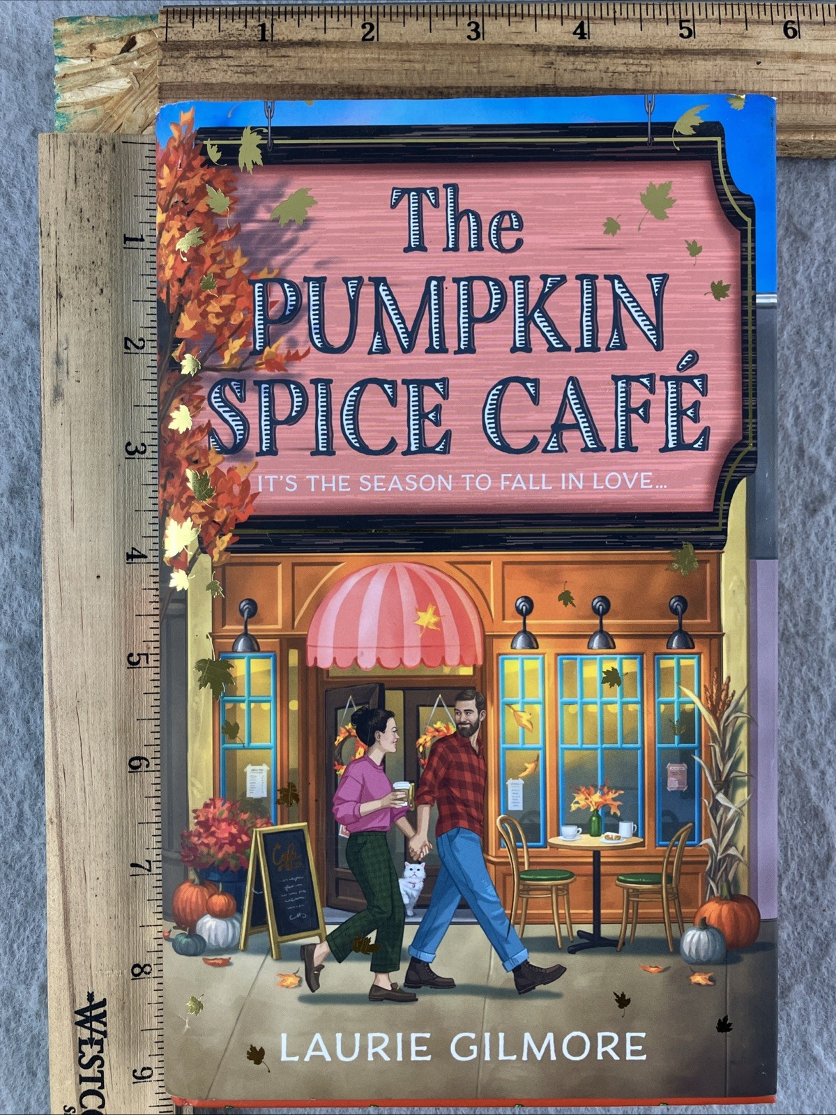 The Pumpkin Spice Café (Deluxe Edition) by Laurie Gilmore Sprayed Pages