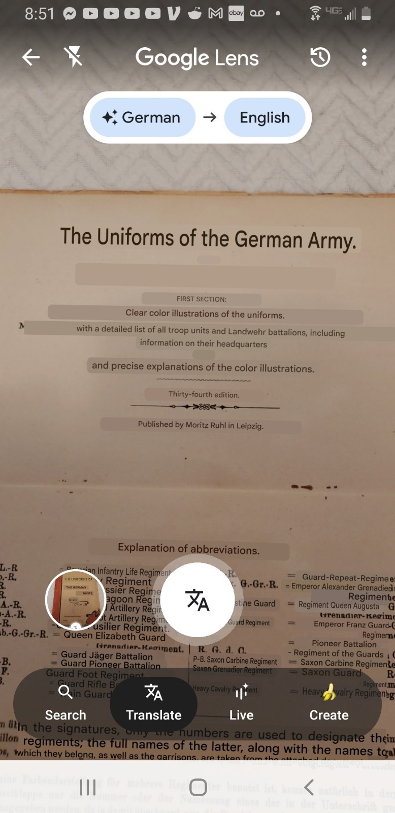 RARE 1914 Uniforms of the German Army Moritz Ruhl Leipzig Card Book WW1 Imperial