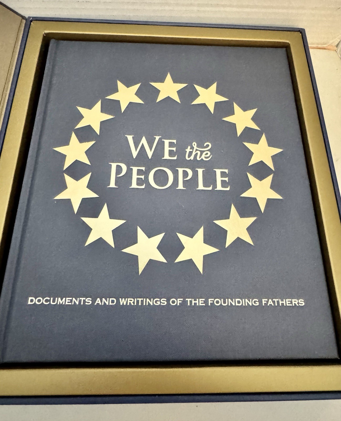 WE THE PEOPLE Documents Writings of Founding Fathers Gift Set 11.25×10.25×1.5”