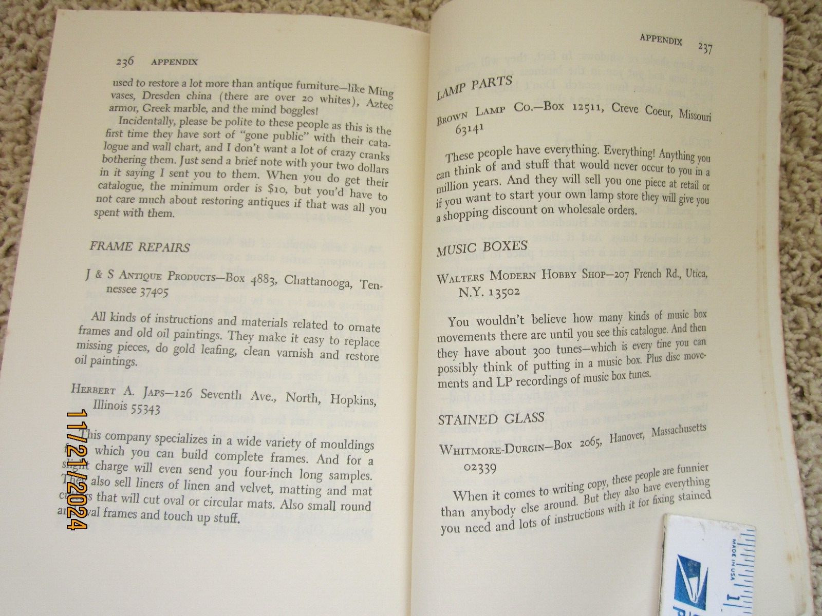 „The Fun of Refinishing Furniture“ 1976 Grotz 244 pages ISBN 0-385-14916-6