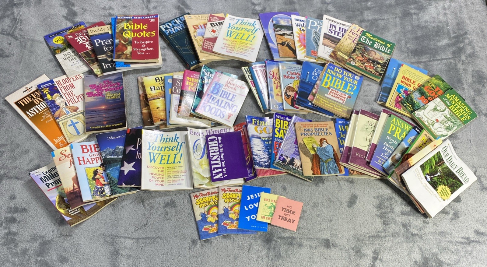 Vtg Christian Mini Book Booklet Lot Of 69 Inspirational Religious Healing Prayer