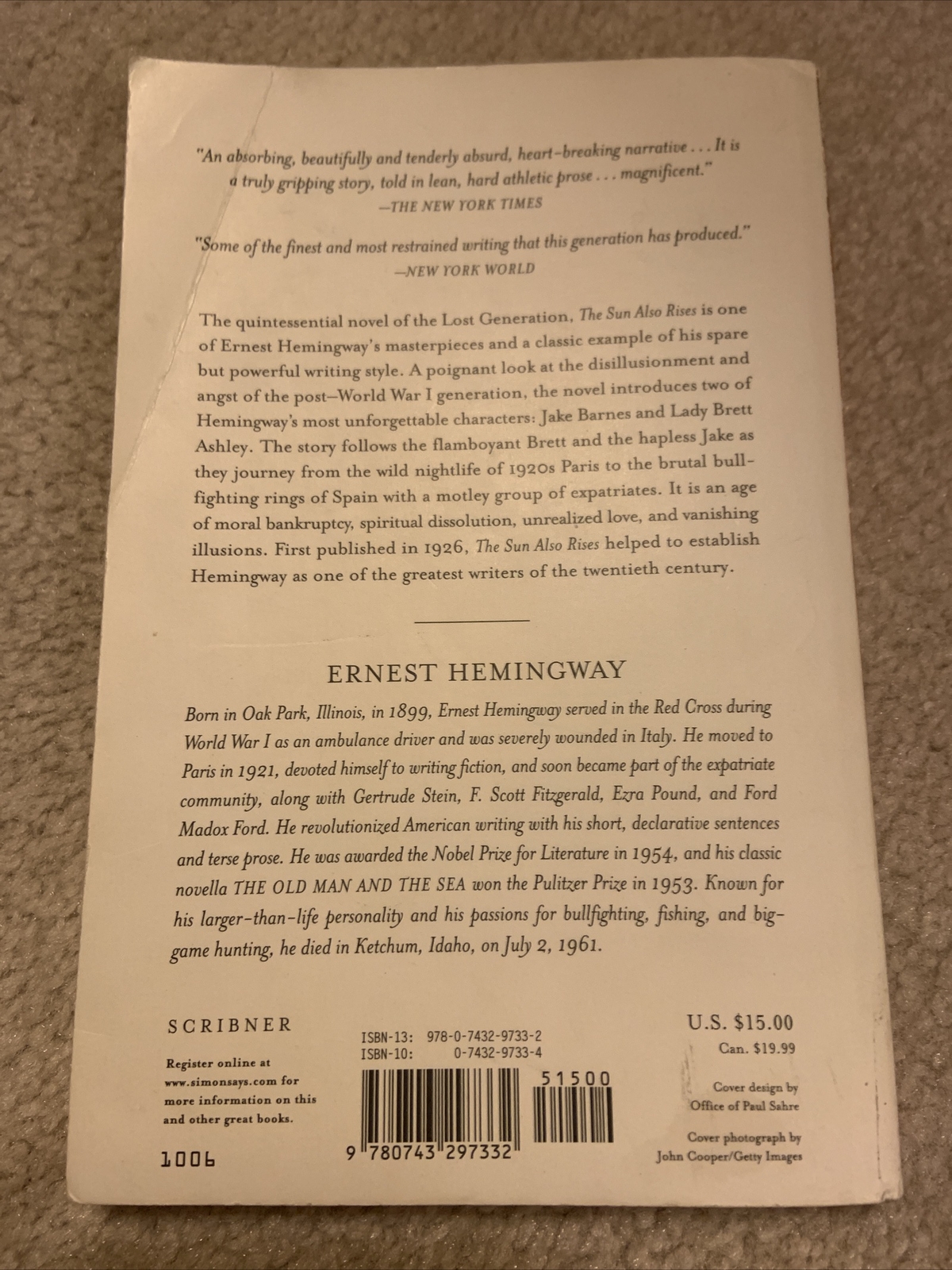 The Sun Also Rises : The Authorized Edition by Ernest Hemingway (2006, Trade…