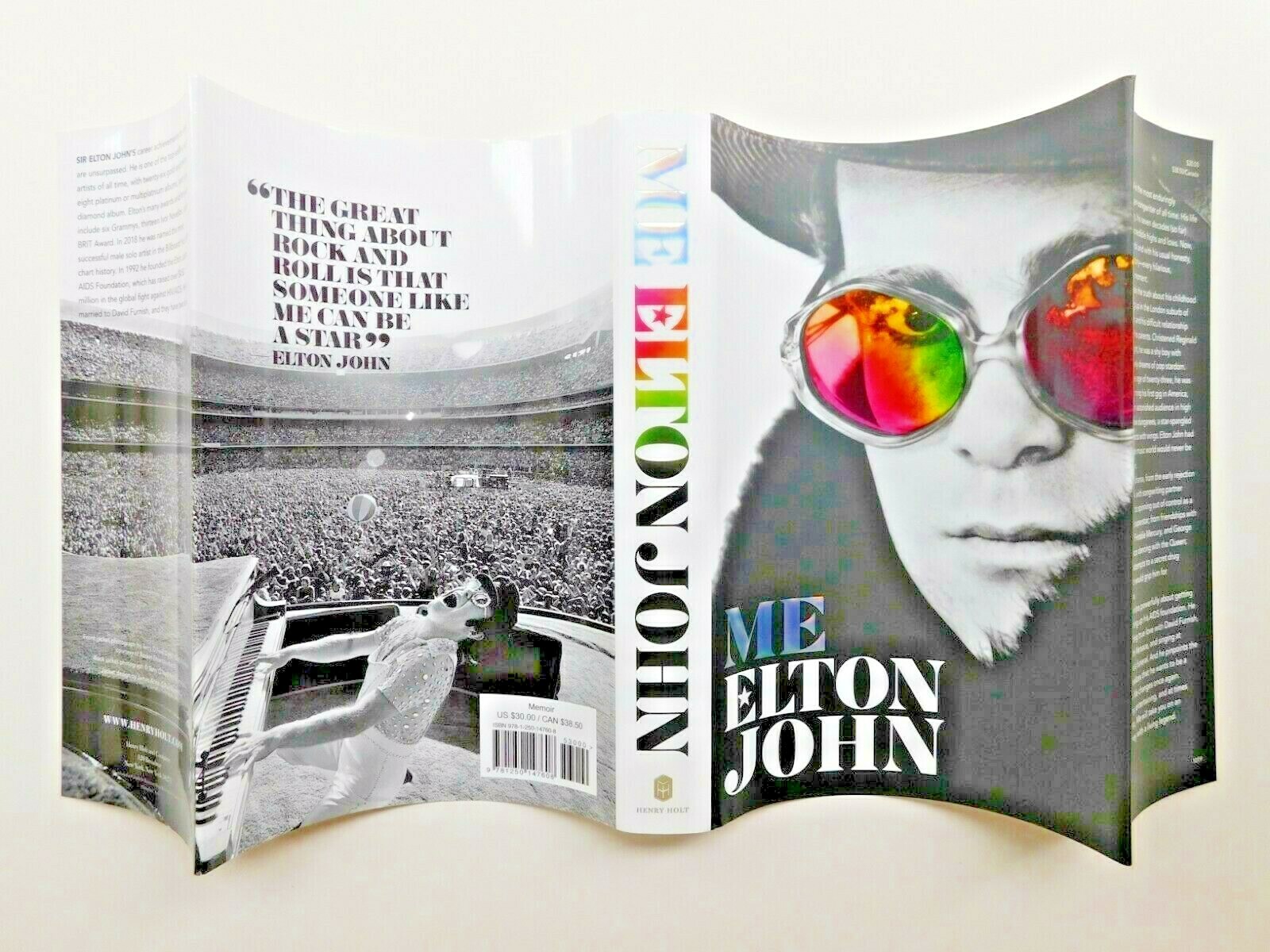 ELTON JOHN 2019 autobiography true 1st ME Unread memoir 372 pages photos HCDJ