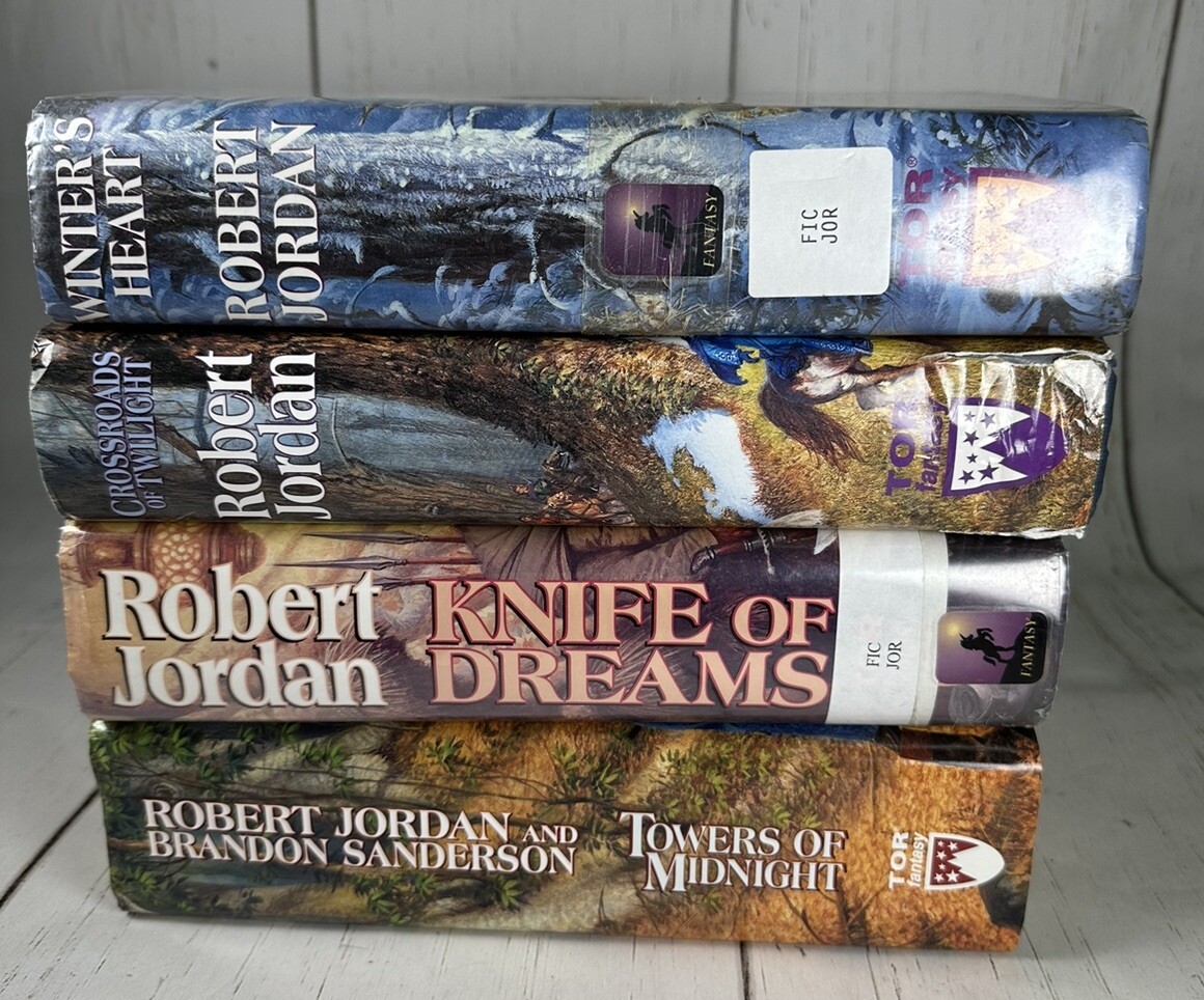 Robert Jordan The Wheel Of Time 4 Book Lot First Edition Fantasy Fiction Novel