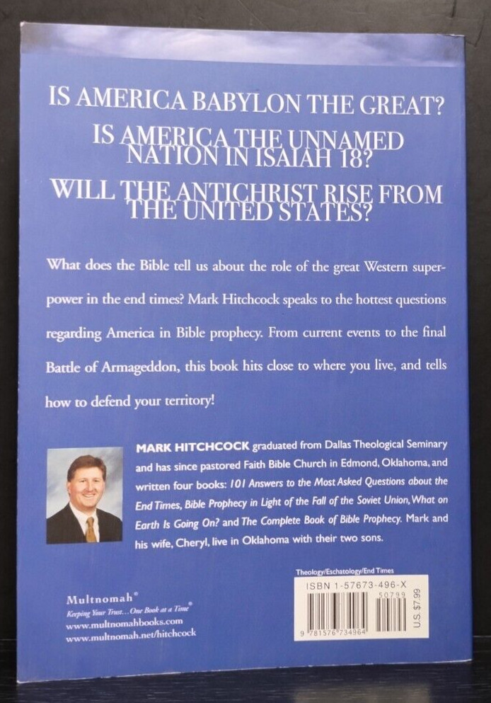 Is America in Bible Prophecy PB 2002 Mark Hitchcock Christian Theology End Times